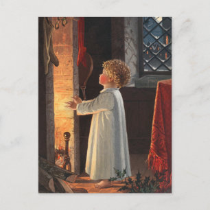 Cartes Pour Fêtes Annuelles Cheminée de Noël, Stockage et vacances pour enfant