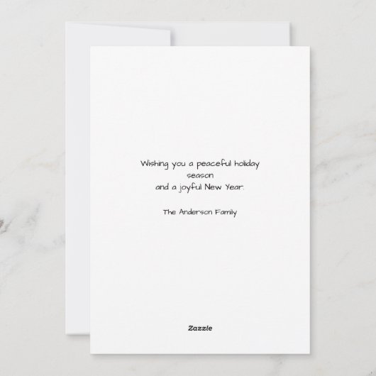 Cartes Pour Fêtes Annuelles Cheminée rustique tirée à la main Noel Noël (Dos)