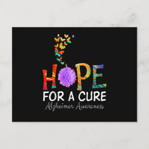 Cartes Pour Fêtes Annuelles Chemise de sensibilisation Alzheimer Espoir d'un c