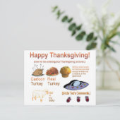 Cartes Pour Fêtes Annuelles Chemise impressionnante de thanksgiving (Debout devant)