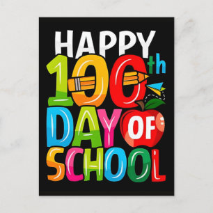 Cartes Pour Fêtes Annuelles Chemise ludique pour le 100e jour d'école