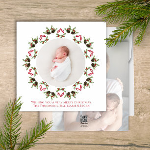 Cartes Pour Fêtes Annuelles Chemise rouge et verte Joyeux Noël Photo