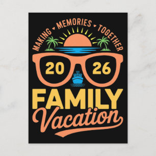 Cartes Pour Fêtes Annuelles chemises de croisière de vacances en famille 2026