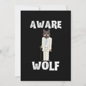 Cartes Pour Fêtes Annuelles Chemises Halloween 2020 Loup Conscient - Loup-garo (Devant)