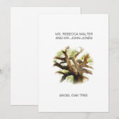 Cartes Pour Fêtes Annuelles Chêne d'ange - Charleston (Devant / Derrière)