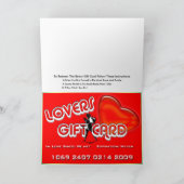 Cartes Pour Fêtes Annuelles Chèque-cadeau de Valentines (Intérieur)