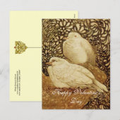 CARTES POUR FÊTES ANNUELLES CHÈQUES BLANCS EN SÉPIE BROWN (Devant / Derrière)