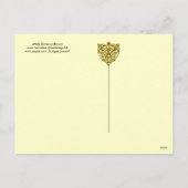 CARTES POUR FÊTES ANNUELLES CHÈQUES BLANCS EN SÉPIE BROWN (Dos)