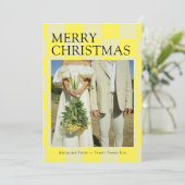 Cartes Pour Fêtes Annuelles Chèques de Noël (Debout devant)