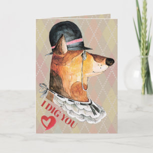 Cartes Pour Fêtes Annuelles Cher chien, je t'ai creusé