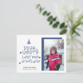 Cartes Pour Fêtes Annuelles Cher Noël Père Noël (Debout devant)