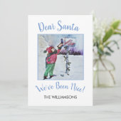 Cartes Pour Fêtes Annuelles Cher Père Noël (Debout devant)