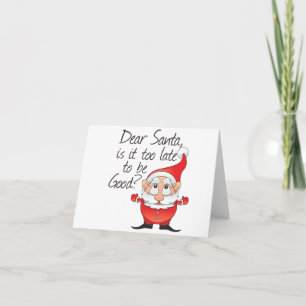 Cartes Pour Fêtes Annuelles Cher Père Noël