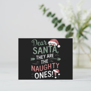 Cartes Pour Fêtes Annuelles Cher Père Noël, ce sont les vilains Noël 