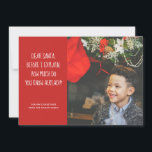 Cartes Pour Fêtes Annuelles Cher Père Noël, Combien Savez-Vous Déjà ? Noël<br><div class="desc">Carte de voeux Appartement pour Noël - Cher Père Noël Combien Connaissez-vous déjà? Carte de vacances de Noël thème modèle photo carte de Noël - X-Mas / cartes plates de vacances pour vous de personnaliser avec votre propre photo et texte .. de Ricaso CHANGER L'ÉCHANTILLON PHOTO À VOTRE PROPRE</div>