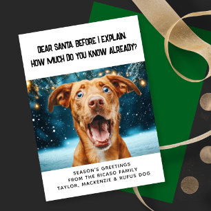 Cartes Pour Fêtes Annuelles Cher Père Noël, Combien Savez-Vous Déjà ? Noël