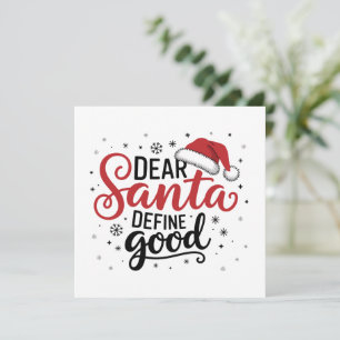 Cartes Pour Fêtes Annuelles Cher Père Noël Définir Bonne Famille De Noël Xmas