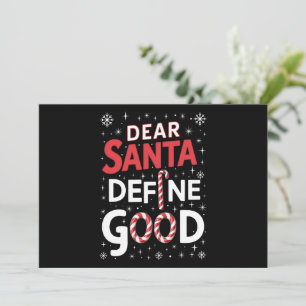 Cartes Pour Fêtes Annuelles Cher Père Noël Définir Bonne Fête de Noël Xmas 