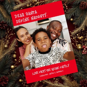 Cartes Pour Fêtes Annuelles Cher Père Noël Définir une photo coquine Noël