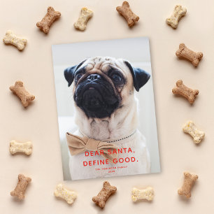 Cartes Pour Fêtes Annuelles Cher Père Noël, Définissez Bien. Photo de vacances