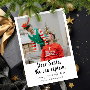 Cartes Pour Fêtes Annuelles Cher Père Noël, nous pouvons expliquer la photo de