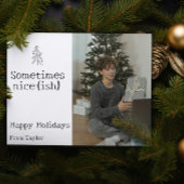 Cartes Pour Fêtes Annuelles Cher Père Noël Parfois Nice Noël Personnalisé