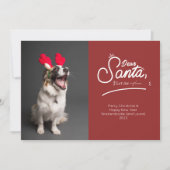 Cartes Pour Fêtes Annuelles Cher Père Noël, Permettez-Moi D'Expliquer La Photo (Devant)