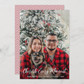 Cartes Pour Fêtes Annuelles Chercher chaque instant Noël (Devant / Derrière)