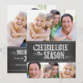 Cartes Pour Fêtes Annuelles Chercher la saison (Devant / Derrière)