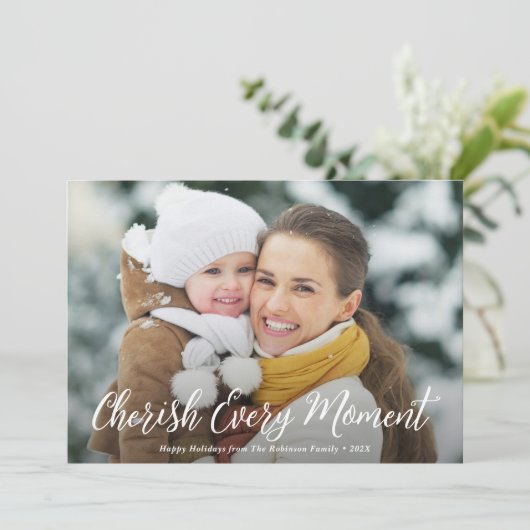 Cartes Pour Fêtes Annuelles chéri chaque instant joyeux noël (Debout devant)