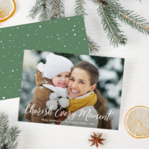Cartes Pour Fêtes Annuelles chérissez chaque instant joyeux noël