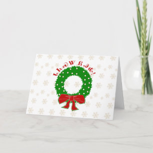 Cartes Pour Fêtes Annuelles Cherokee Christmas Wreath Card