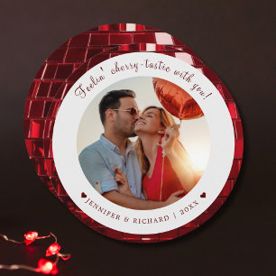 Cartes Pour Fêtes Annuelles Cherry Coded Personnalisé Valentine's Day Photo