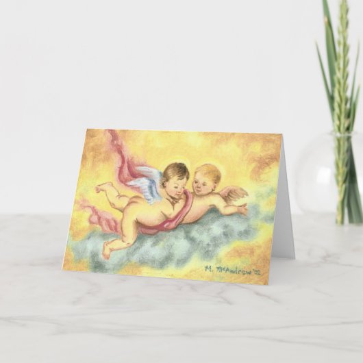 Cartes Pour Fêtes Annuelles "Cherubs" (Devant)