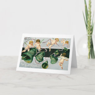 Cartes Pour Fêtes Annuelles Cherubs et cloches