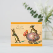 Cartes Pour Fêtes Annuelles Cheval aux oeufs de Pâques (Debout devant)