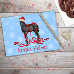 Cartes Pour Fêtes Annuelles Cheval Colt Père Noël Helper Red Casquette Snowfla<br><div class="desc">Célébrez la magie de la saison des fêtes avec la carte "Cheval Colt Père Noël Helper Red Casquette Snowflakes", un trésor fantastique pour les amateurs de chevaux. Ce design enchanteur présente un charmant colt de cheval noir portant un chapeau de Père Noël rouge festif, évoquant la chaleur et la joie....</div>