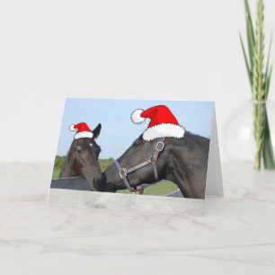 Cartes Pour Fêtes Annuelles Cheval de Noël & Pony
