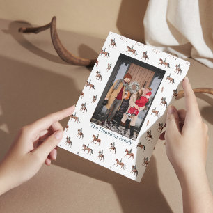 Cartes Pour Fêtes Annuelles Cheval Festif Equestre Photo de Noël
