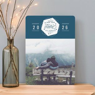 Cartes Pour Fêtes Annuelles Cheval géométrique   Photo du Nouvel An 2017