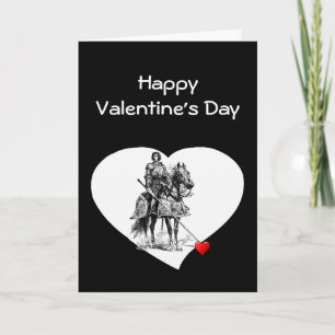 Cartes Pour Fêtes Annuelles Chevalier en Brillant Armor Amour Saint Valentin H
