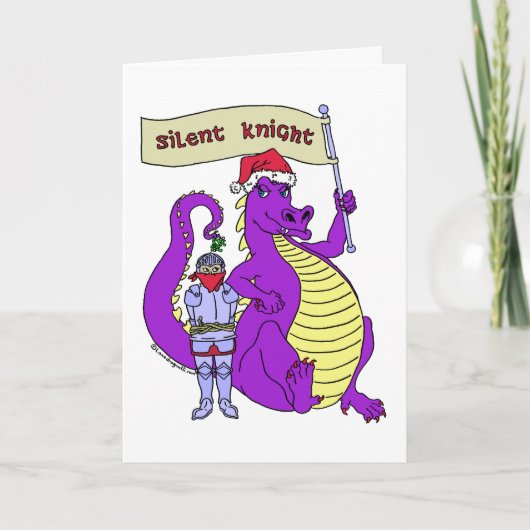 Cartes Pour Fêtes Annuelles Chevalier silencieux (Devant)