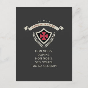 Cartes Pour Fêtes Annuelles ✙ Chevaliers Templiers ✙ Croisés Guerrier chrétien