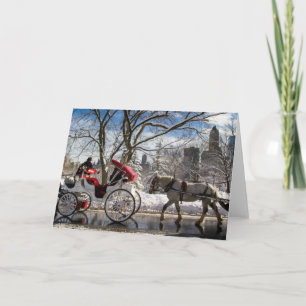 Cartes Pour Fêtes Annuelles Chevaux de chariot de Central Park