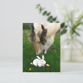 Cartes Pour Fêtes Annuelles Chevaux et lapin de Pâques (Debout devant)