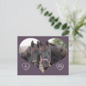 CARTES POUR FÊTES ANNUELLES CHEVAUX JUMEAUX VALENTINE (Debout devant)