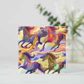 Cartes Pour Fêtes Annuelles Chevaux sauvages (Debout devant)