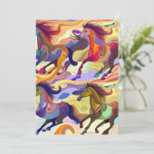 Cartes Pour Fêtes Annuelles Chevaux sauvages (Debout devant)