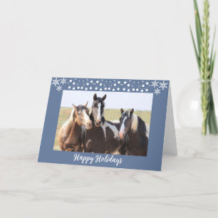 Cartes Pour Fêtes Annuelles Chevaux sauvages