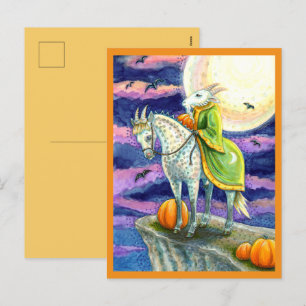 CARTES POUR FÊTES ANNUELLES CHÈVE-DÉMON, IMAGINAIRE À BOUTEILLE HALLOWEEN SÛR